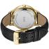 CLUSE Minuit Multifunction Gold Dial 34mm Gold Stainless Steel Bracelet Black Leather Strap CW10705 - 2