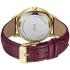 CLUSE Minuit Multifunction Red Dial 34mm Gold Stainless Steel Bracelet Red Leather Strap CW10706 - 2