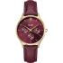 CLUSE Minuit Multifunction Red Dial 34mm Gold Stainless Steel Bracelet Red Leather Strap CW10706 - 0