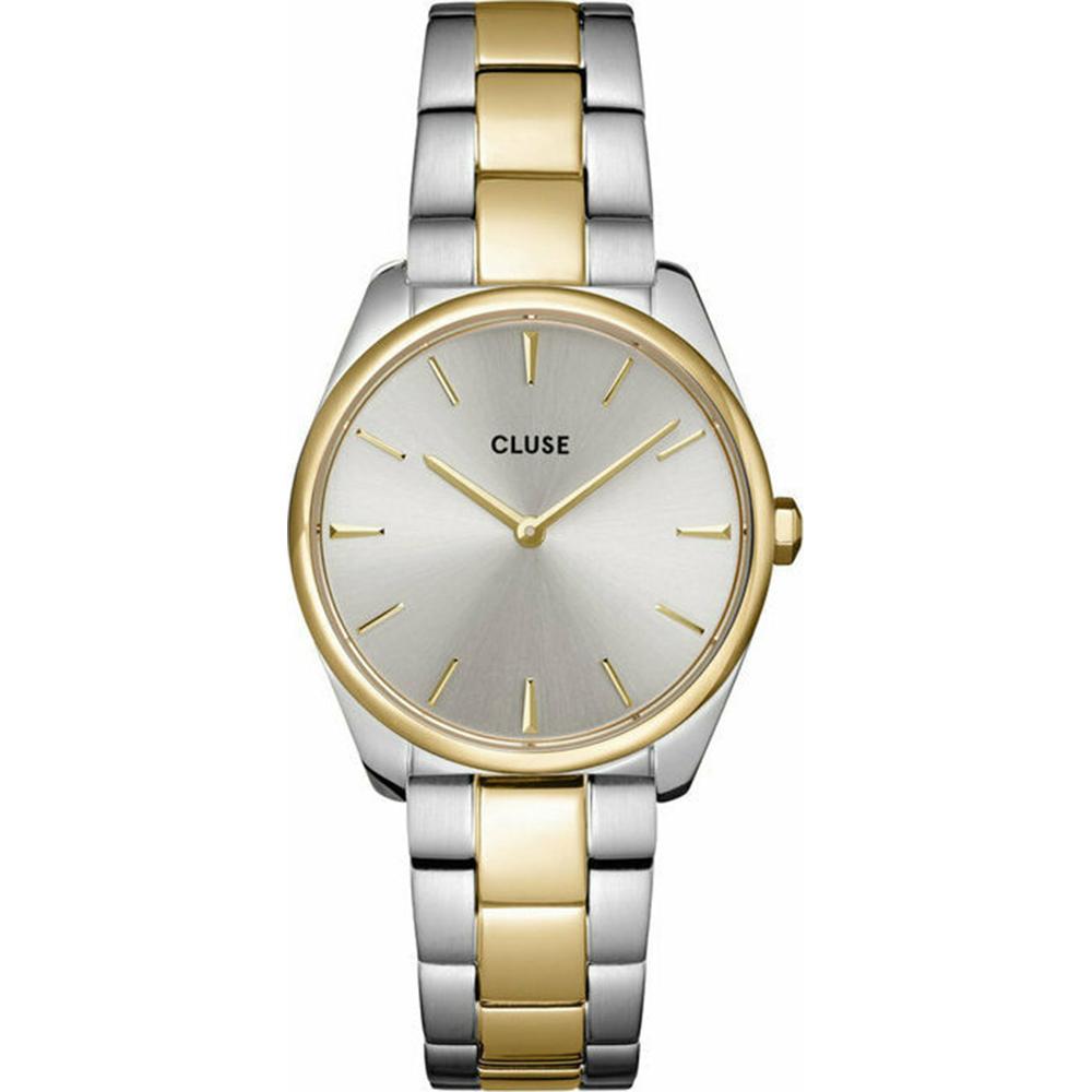 CLUSE Feroce Petite Silver Dial 31.5mm Two-Tone Gold & Silver Stainless Steel Bracelet CW11207