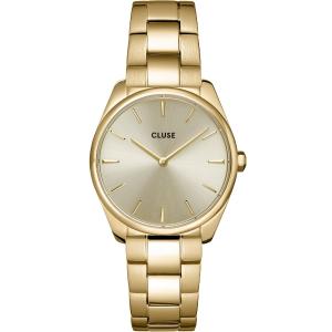 CLUSE Feroce Petite Gold Dial 31.5mm Gold Stainless Steel Bracelet CW11212 - 56005