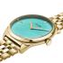 CLUSE Feroce Petite Teal Dial 31.5mm Gold Stainless Steel Bracelet CW11220 - 1