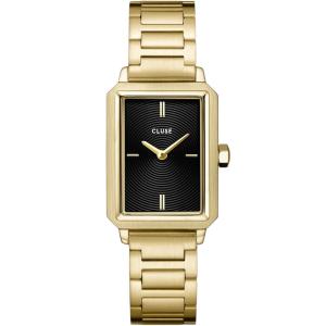 CLUSE Fluette Black Dial 30.6mm Gold Stainless Steel Bracelet CW11512 - 61680