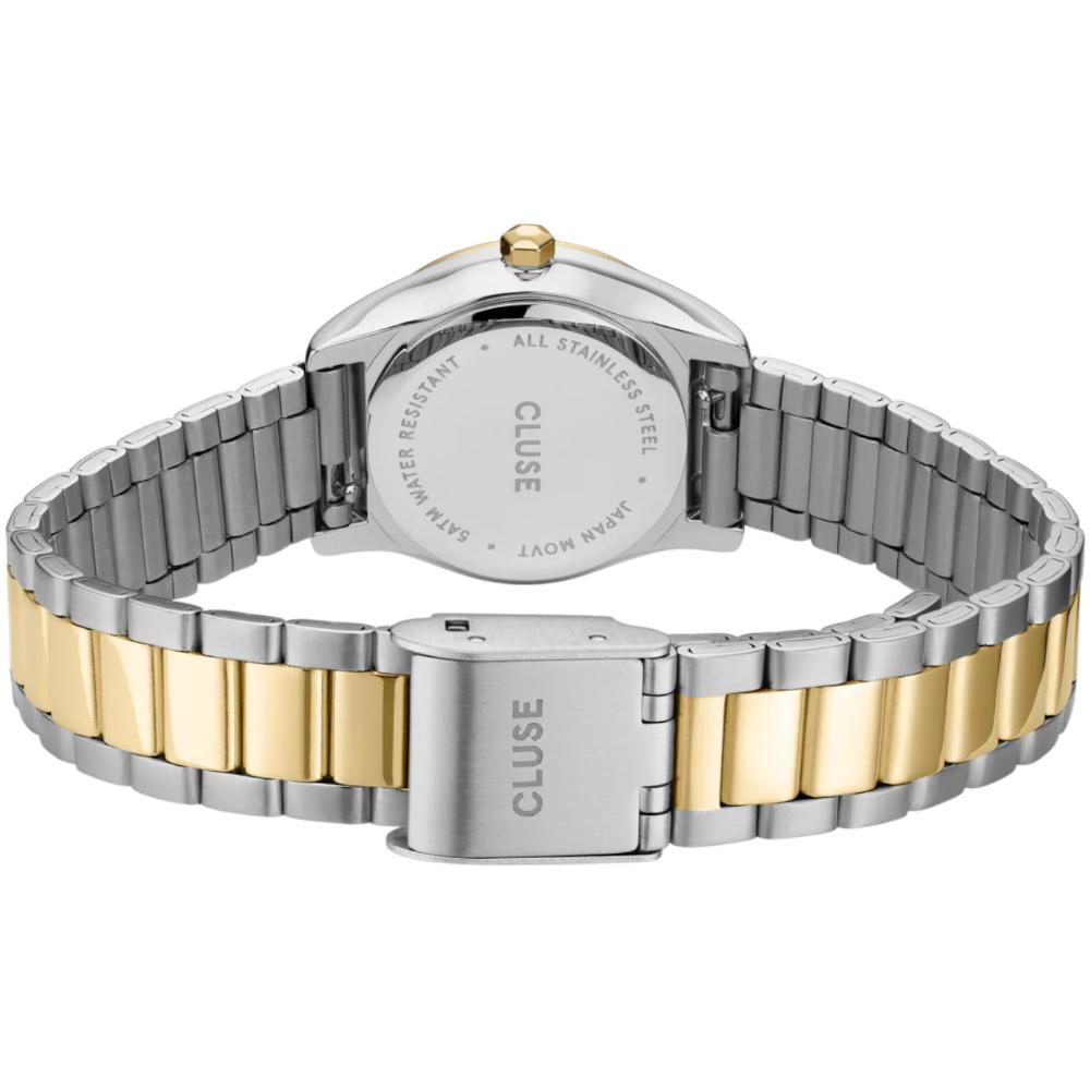 CLUSE Feroce Mini Silver Dial 25mm Two-Tone Gold & Silver Stainless Steel Bracelet CW11708