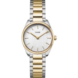 CLUSE Feroce Mini Silver Dial 25mm Two-Tone Gold & Silver Stainless Steel Bracelet CW11708 - 54554