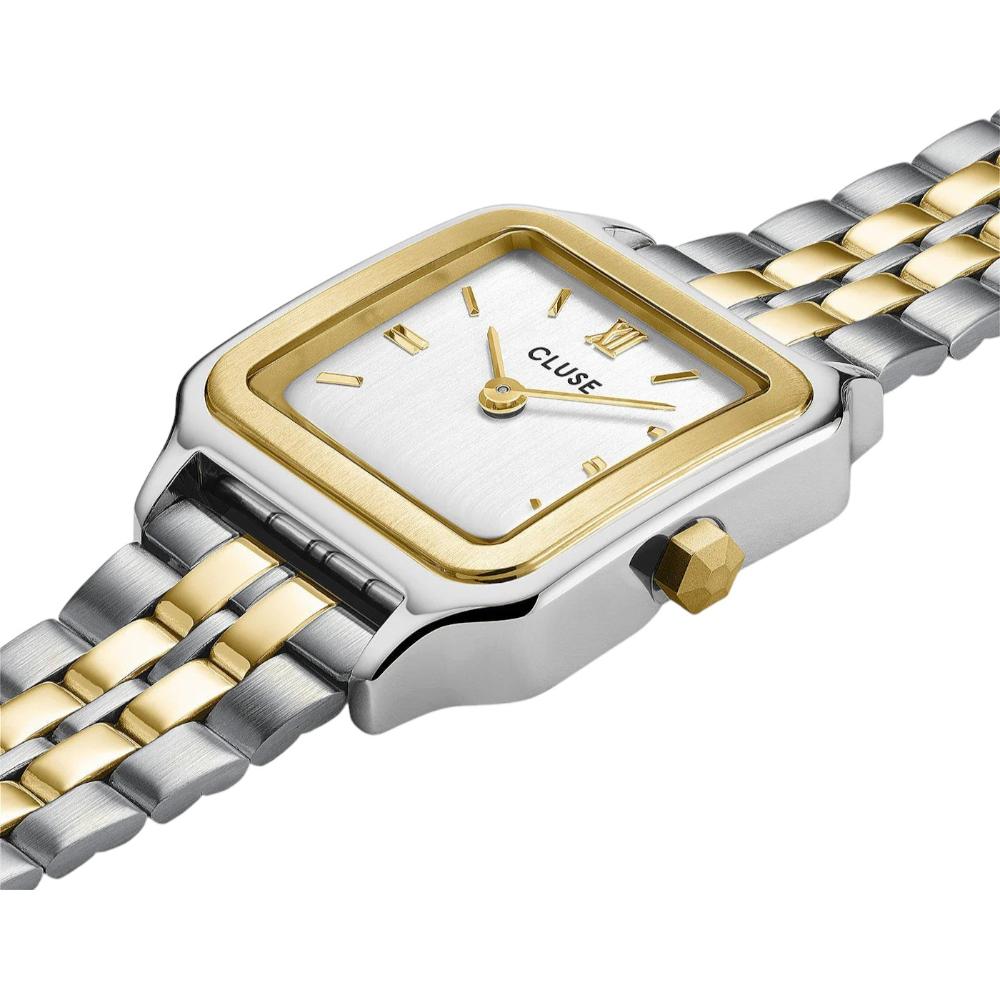 CLUSE Gracieuse Petite White Dial 24mm Two-Tone Gold and Silver Stainless Steel Bracelet CW11801