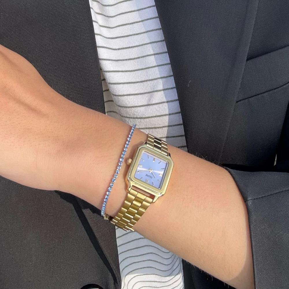 CLUSE Gracieuse Petite Lilac Dial 24mm Gold Stainless Steel Bracelet CW11820