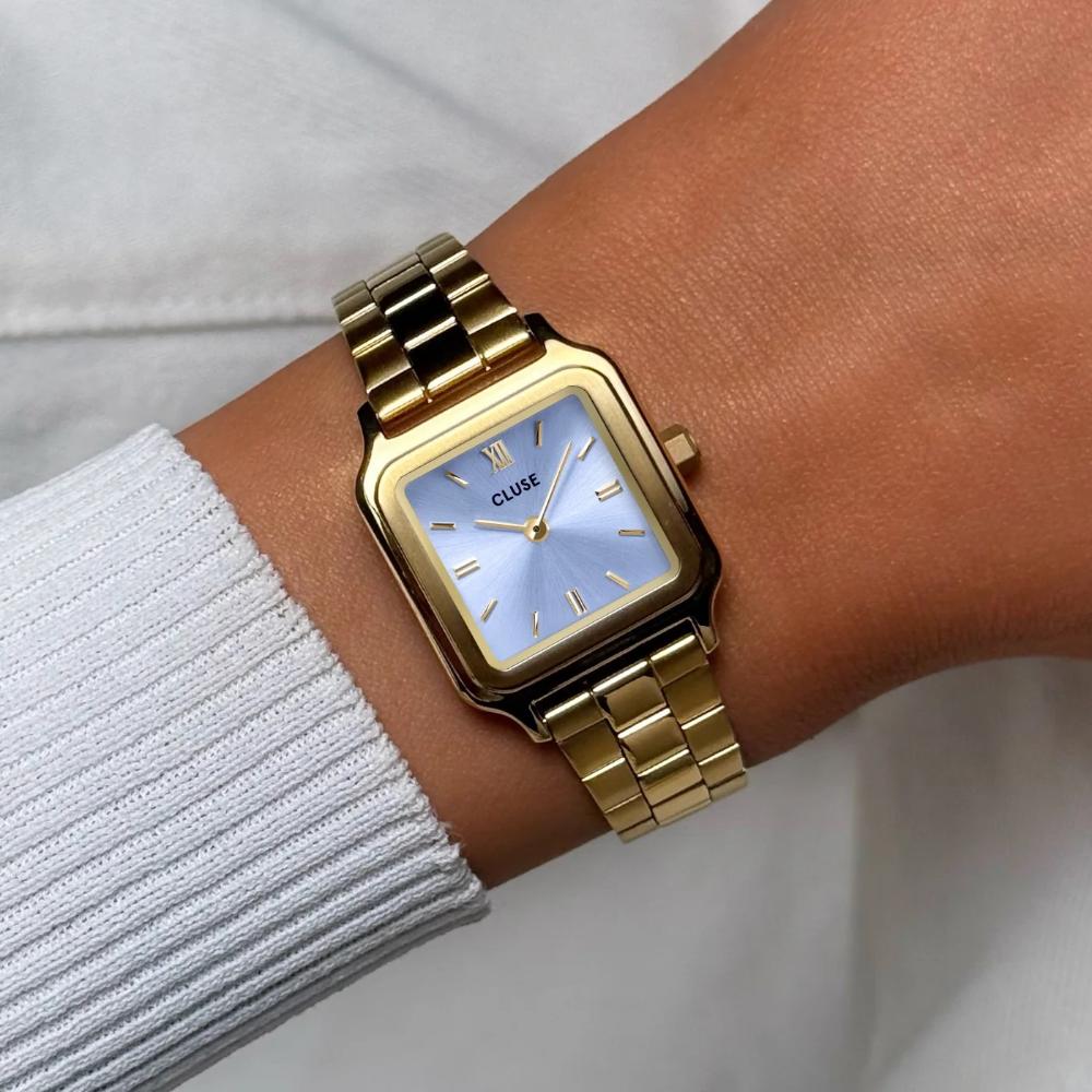 CLUSE Gracieuse Petite Lilac Dial 24mm Gold Stainless Steel Bracelet CW11820