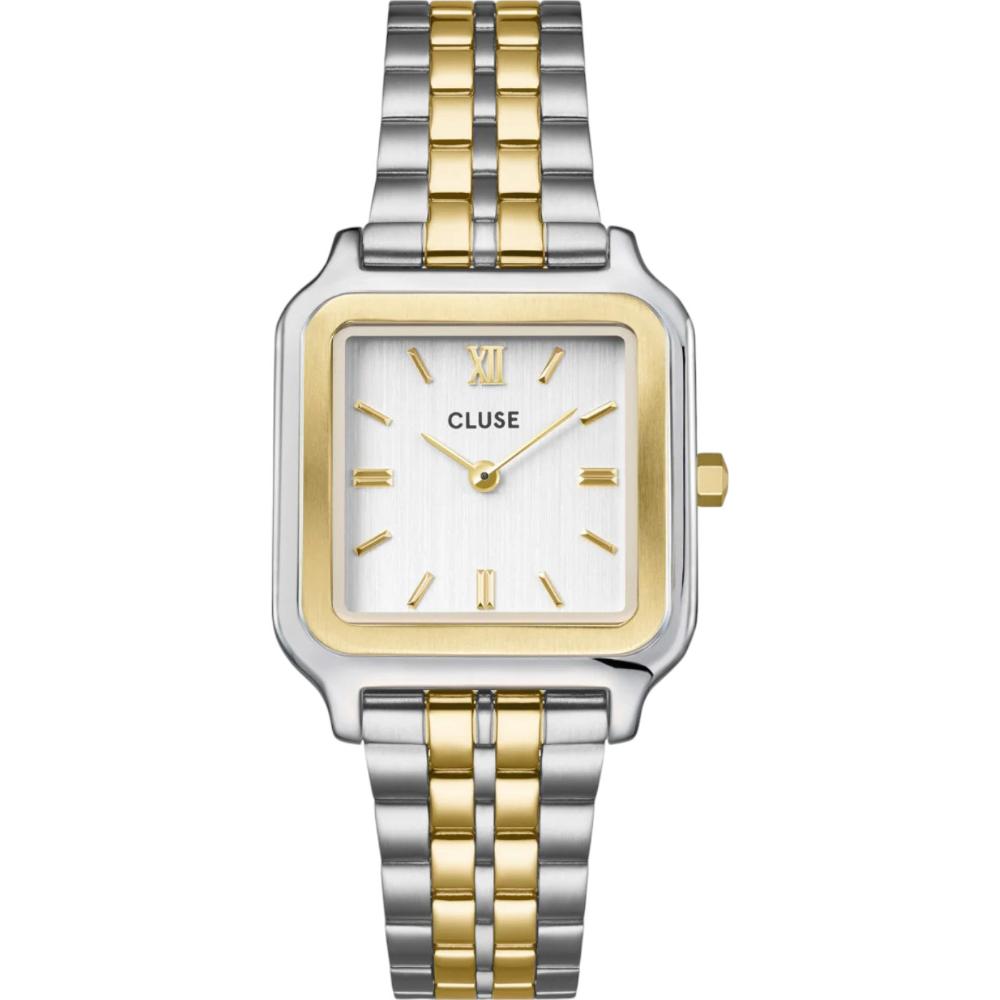 CLUSE Gracieuse White Dial 28mm Two-Tone Gold and Silver Stainless Steel Bracelet CW11901