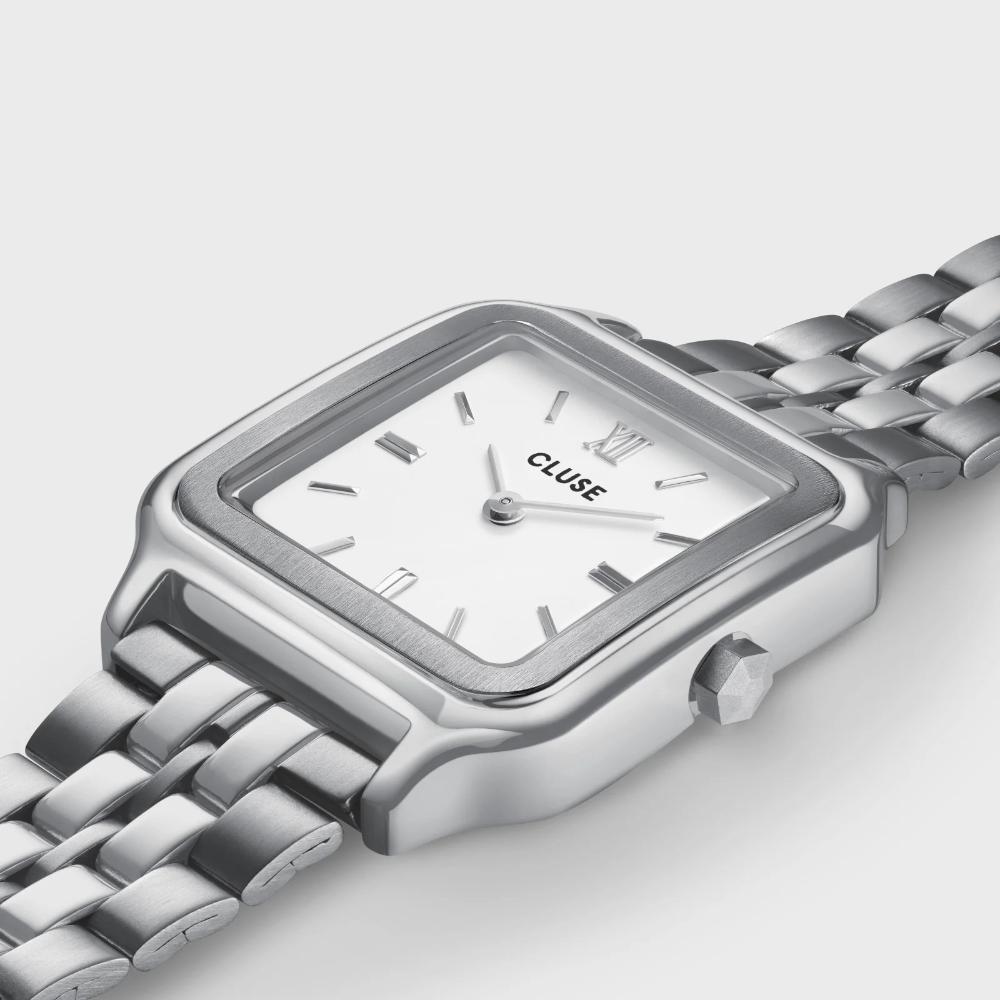 CLUSE Gracieuse White Dial 28mm Silver Stainless Steel Bracelet CW11907
