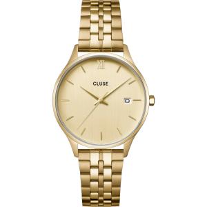 CLUSE Minuit Date Gold Dial 34mm Gold Stainless Steel Bracelet CW14301 - 54725