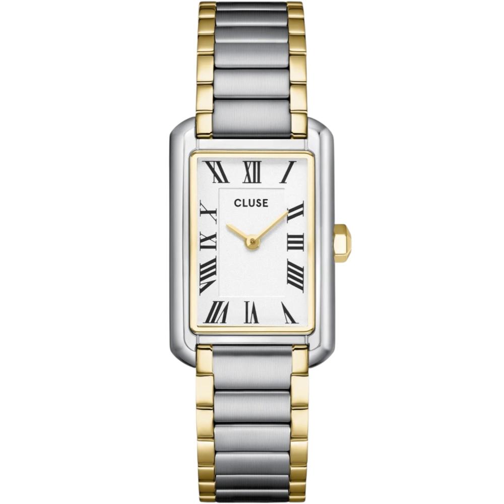 CLUSE Belisenna White Dial 21mm Two-Tone Gold-Plated  Stainless Steel Bracelet CW15003