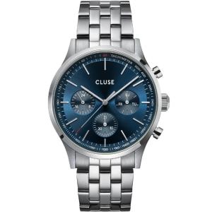 CLUSE Anthéor Multifunction Blue Dial 42mm Silver Stainless Steel Bracelet CW21003 - 54780