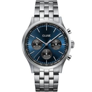 CLUSE Anthéor Multifunction Blue Dial 42mm Silver Stainless Steel Bracelet CW21008 - 54796