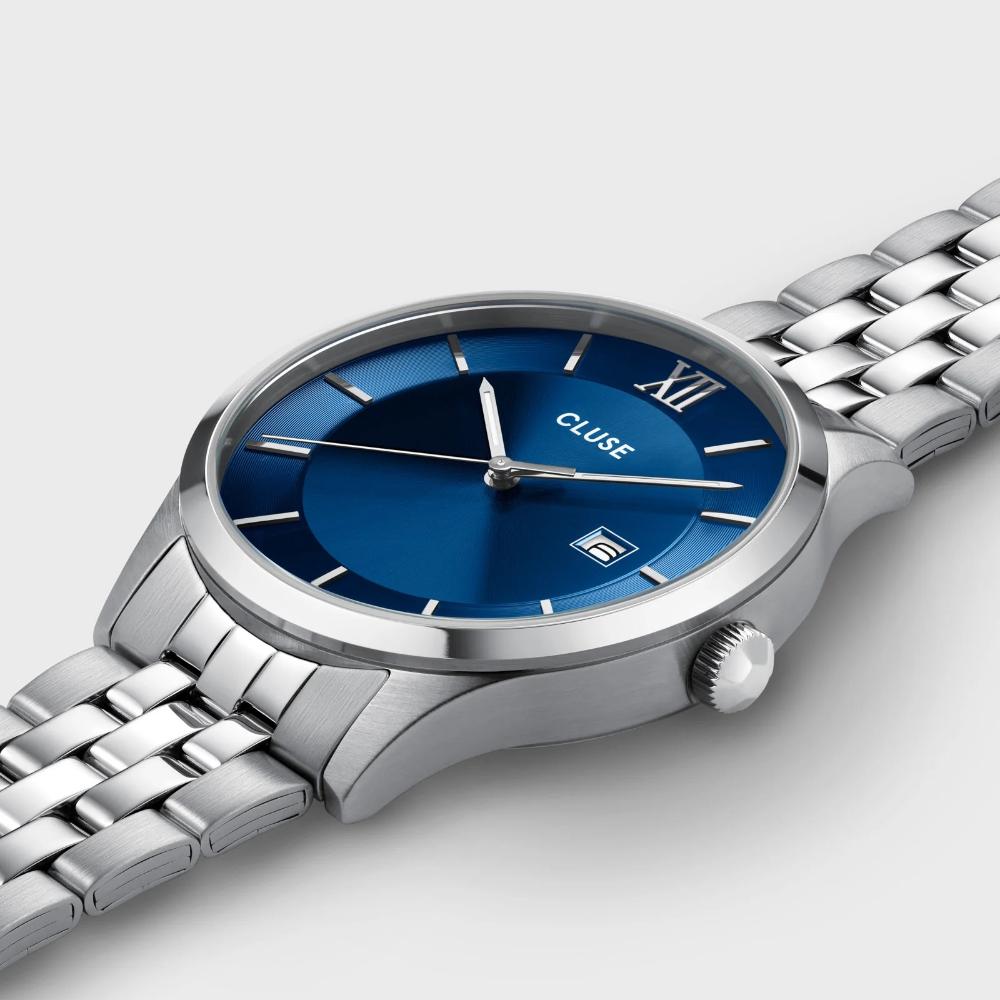 CLUSE Aravis Blue Dial 40mm Silver Stainless Steel Bracelet CW22701