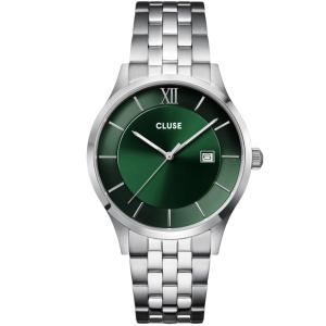 CLUSE Aravis Green Dial 40mm Silver Stainless Steel Bracelet CW22702 - 61712