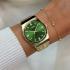 CLUSE Retro 70's Green Dial 33mm Gold Stainless Steel Bracelet CW35105 - 3