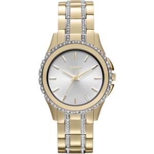 DKNY Brooklyn Three Hands 33mm Gold Stainless Steel Bracelet NY8699 - 1425
