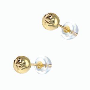 EARRINGS Balls Design SENZIO K9 Yellow Gold 3DSC.0065A - 55441