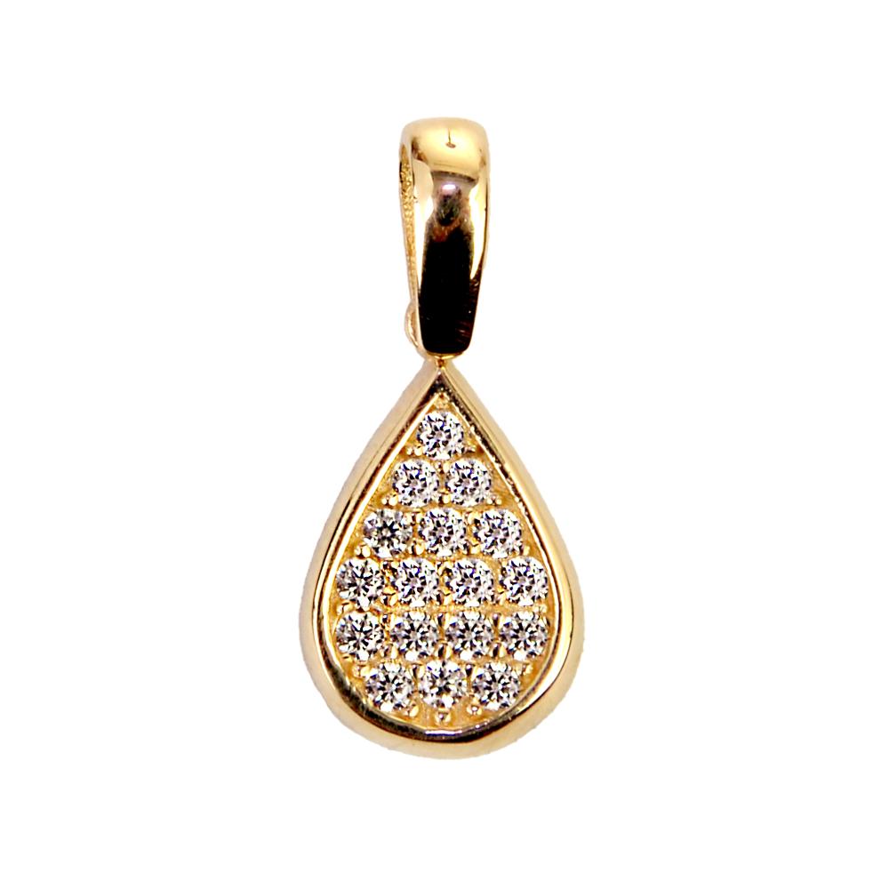 PENDANT Stoen-set SENZIO Collection K14 Yellow Gold with Zircon Stones 5DSC.0139A