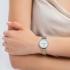 DANIEL WELLINGTON Quadro Lumine Bezel Crystlas White Pearl Dial 28mm Two Tone Gold Stainless Steel Bracelet DW00100665 - 4