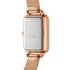 DANIEL WELLINGTON Quadro Roman Numerals Melrose White Dial 20 x 26mm Rose Gold Stainless Steel Mesh Bracelet DW00100687 - 2