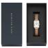 DANIEL WELLINGTON Quadro Roman Numerals Melrose White Dial 20 x 26mm Rose Gold Stainless Steel Mesh Bracelet DW00100687 - 4