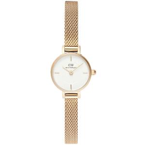 DANIEL WELLINGTON  Petite Mini Evergold White Dial 19mm Gold Stainless Steel Mesh Bracelet  DW00100745 - 50130