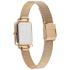 DANIEL WELLINGTON  Quadro Crystal Zodiac Evergold White Pearl Dial 20 x 26mm Gold Stainless Steel Mesh Bracelet DW00100749 - 4