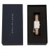 DANIEL WELLINGTON  Quadro Crystal Zodiac Evergold White Pearl Dial 20 x 26mm Gold Stainless Steel Mesh Bracelet DW00100749-6