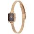 DANIEL WELLINGTON  Quadro Mini Crystal Zodiac Evergold Black Pearl Dial 15.4 x 18.2mm Gold Stainless Steel Mesh Bracelet DW00100752 - 3