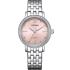 CITIZEN Lady's Elegant Crystals Collection Quartz Pink Dial 31.2mm Silver Stainless Steel Bracelet EL3100-55W - 0