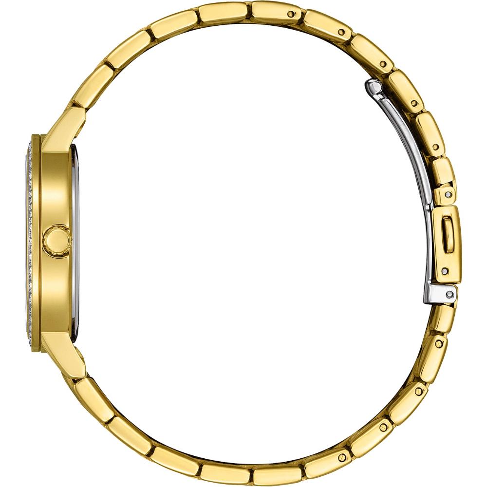 CITIZEN Lady's Elegant Crystals Collection Quartz White Pearl Dial 31.2mm Gold Stainless Steel Bracelet EL3102-50D
