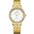 CITIZEN Lady's Elegant Crystals Collection Quartz White Pearl Dial 31.2mm Gold Stainless Steel Bracelet EL3102-50D - 0