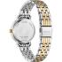 CITIZEN Lady's Elegant Crystals Collection Quartz White Pearl Dial 31.2mm Two Tone Gold Stainless Steel Bracelet EL3106-59D - 2