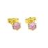 EARRINGS SENZIO Yellow Gold K9 with Zircon Stones ER0046 - 0