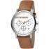 ESPRIT Vision Chronograph 40mm Silver Stainless Steel Brown Leather Strap ES1G040L0015 - 0