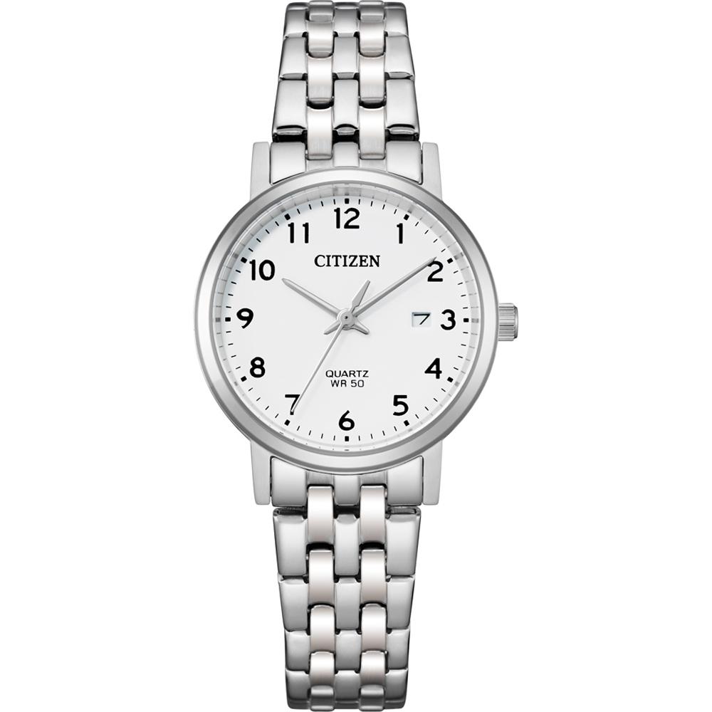 CITIZEN Core Collection White Dial 28mm Silver Stainless Steel Bracelet EU6090-54A