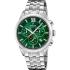 FESTINA Swiss Made Chrono Green Dial 41mm Silver Stainless Steel Bracelet F20040/3 - 0