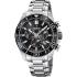 FESTINA Swiss Made Chrono Ceramic Bazel Black Dial 44mm Silver Stainless Steel Bracelet F20042/4 - 0