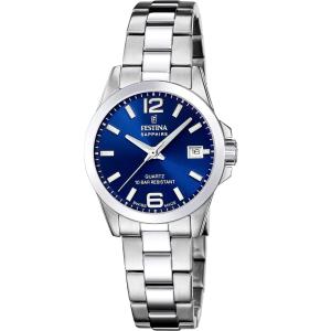 FESTINA Swiss Women's Classic Blue Dial 29.5mm Silver Stainless Steel Bracelet F20049/5 - 55693