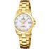 FESTINA Swiss Women's Classic White Pearl Dial with Crystals 29.5mm Gold Stainless Steel Bracelet F20050/1 - 0