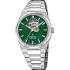 FESTINA Swiss Made Rivé Open Heart Automatic Green Dial 40mm Silver Stainless Steel Bracelet F20053/3 - 0