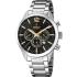 FESTINA Timeless Chronograph Black Dial 43.5mm Silver Stainless Steel Bracelet F20343/4 - 0