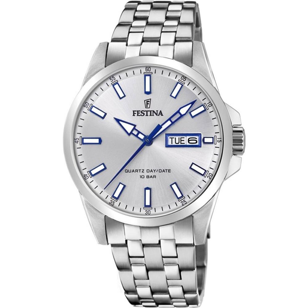 FESTINA Classic Silver Dial 41mm Silver Stainless Steel Bracelet F20357/1