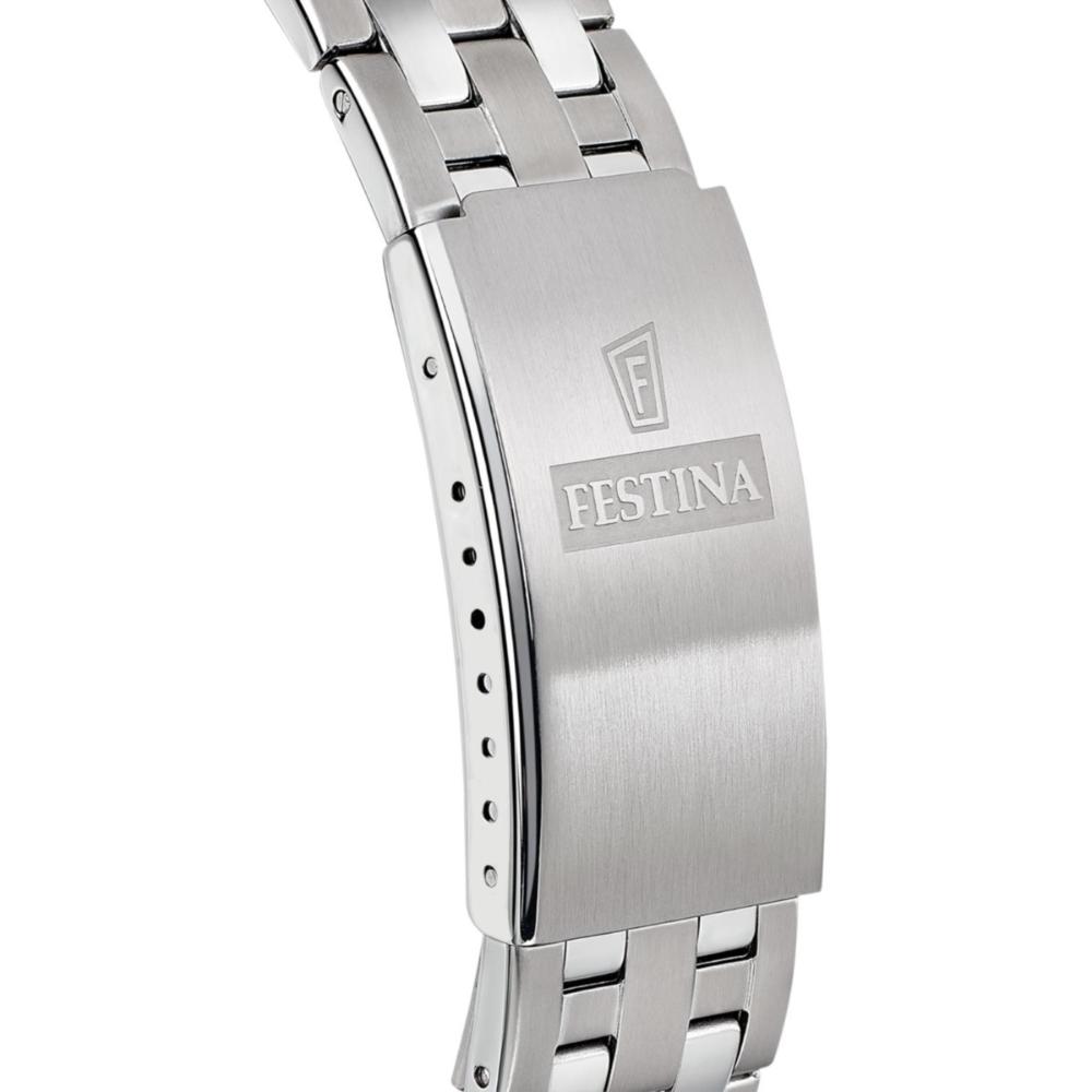 FESTINA Classic Green Dial 41mm Silver Stainless Steel Bracelet F20357/5
