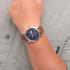 FESTINA Classic Blue Dial 41mm Silver Stainless Steel Brown Leather Strap F20358/B - 1