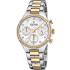 FESTINA Boyfriend Crystals Chronograph 36mm Two Tone Gold & Silver Stainless Steel Bracelet F20402/1 - 0