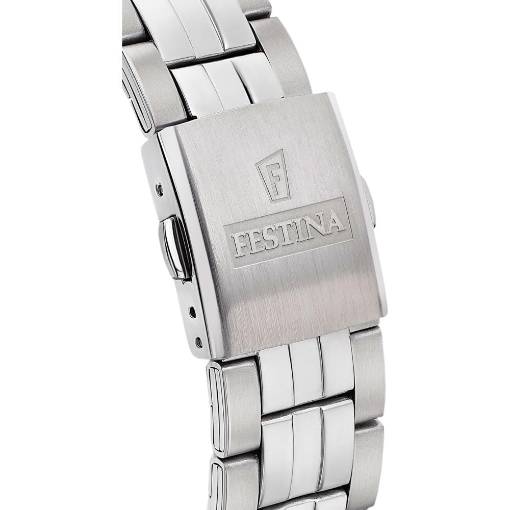 FESTINA Classic Green Dial 43mm Silver Stainless Steel Bracelet F20425/7