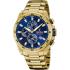 FESTINA Timeless Chronograph Blue Dial 45mm Gold Stainless Steel Bracelet F20541/2 - 0